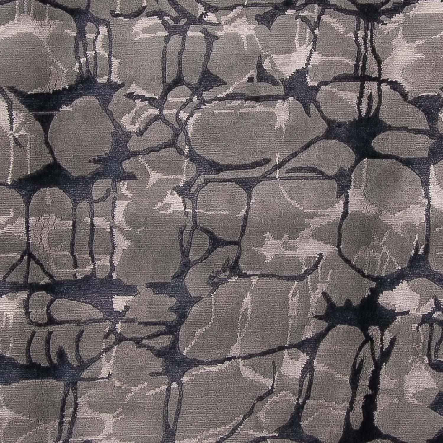 Tapis design - 303 x 207 cm - gris foncé