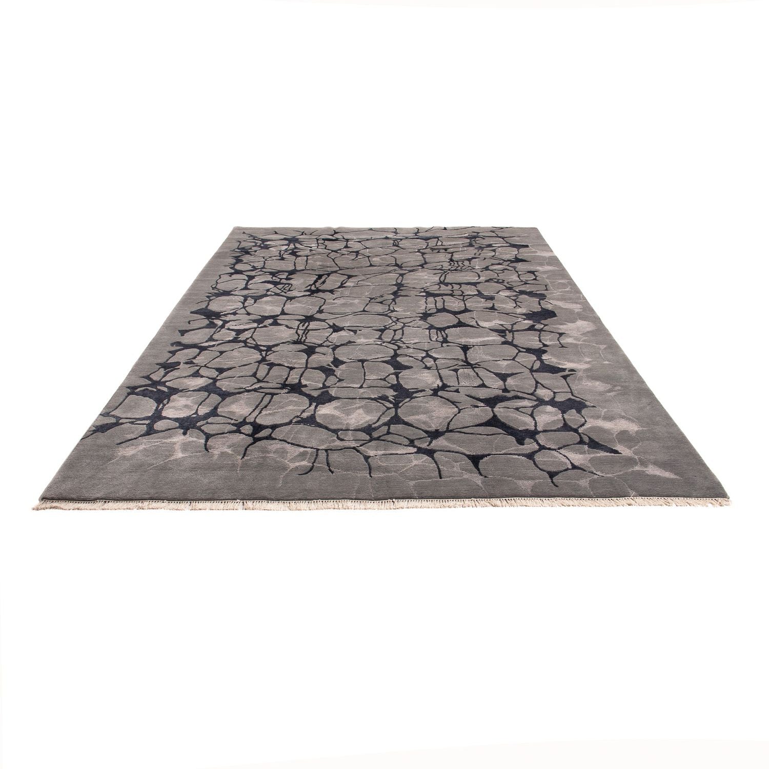 Tapis design - 303 x 207 cm - gris foncé
