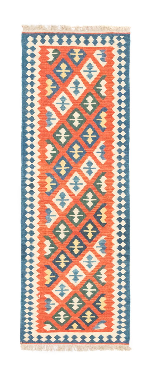 Tapis de couloir Tapis Kelim - Oriental - 205 x 60 cm - orange