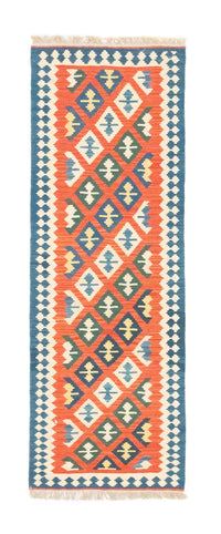 Tapis de couloir Tapis Kelim - Oriental - 205 x 60 cm - orange