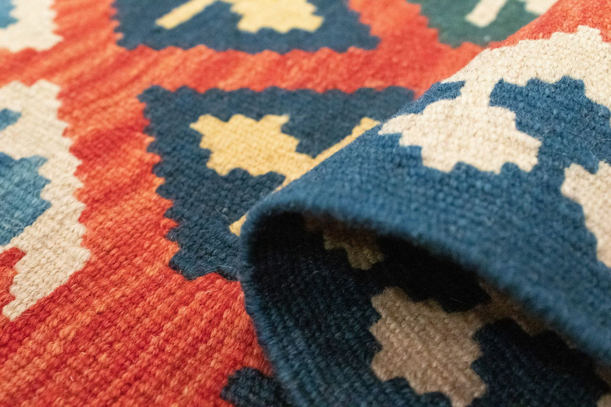 Tapis de couloir Tapis Kelim - Oriental - 205 x 60 cm - orange