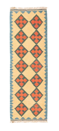 Tapis de couloir Tapis Kelim - Oriental - 200 x 60 cm - beige