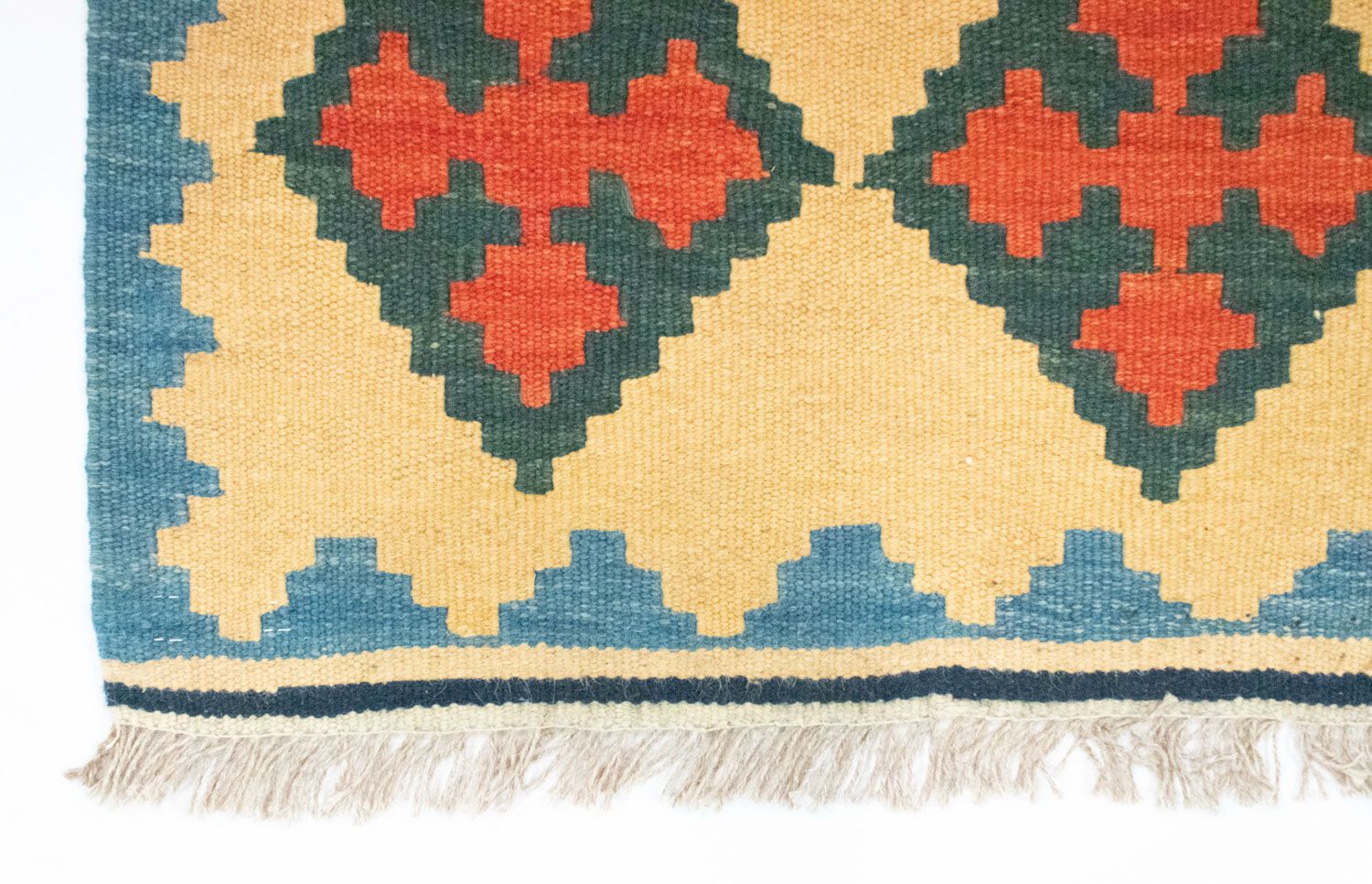 Tapis de couloir Tapis Kelim - Oriental - 200 x 60 cm - beige