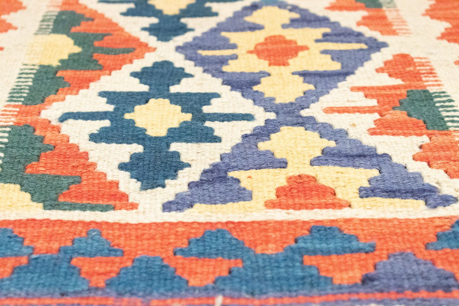 Tapis de couloir Tapis Kelim - Oriental - 207 x 60 cm - orange