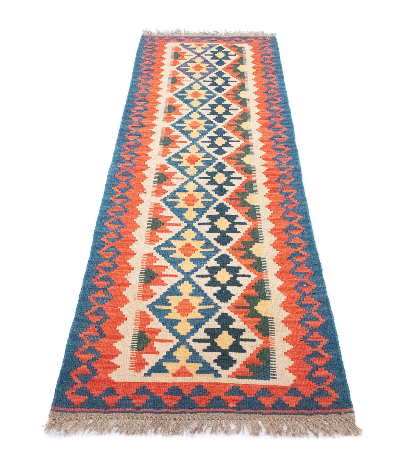 Tapis de couloir Tapis Kelim - Oriental - 207 x 60 cm - orange