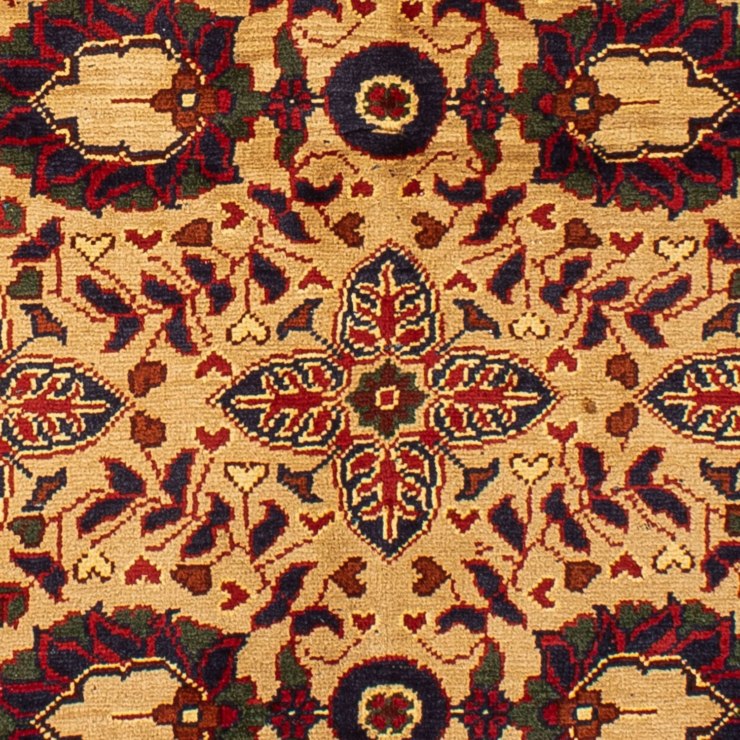 Tapis afghan - 156 x 101 cm - beige