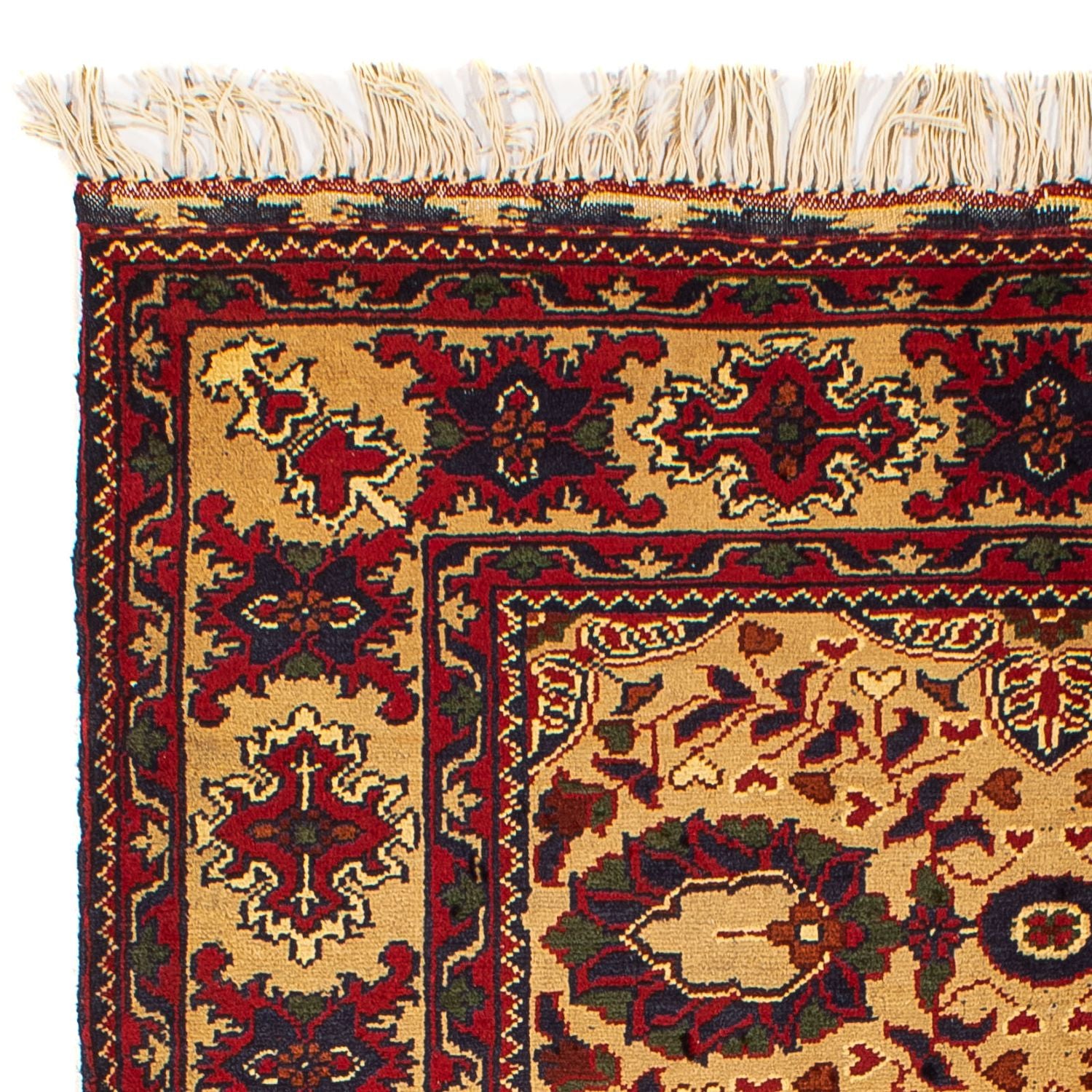 Tapis afghan - 156 x 101 cm - beige