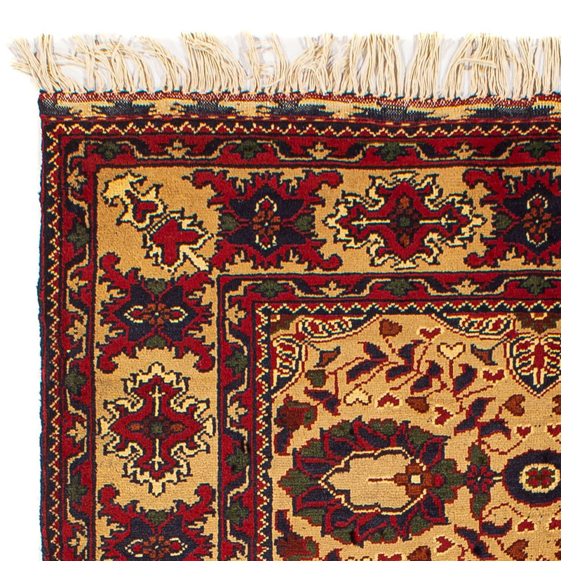 Tapis afghan - 156 x 101 cm - beige
