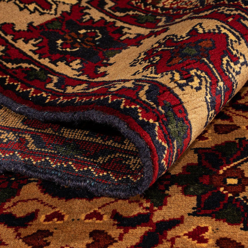 Tapis afghan - 156 x 101 cm - beige