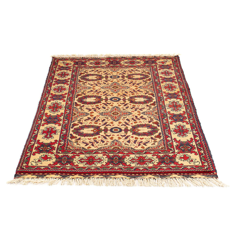 Tapis afghan - 156 x 101 cm - beige