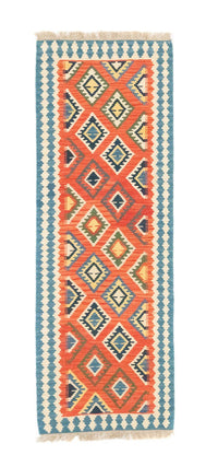 Tapis de couloir Tapis Kelim - Oriental - 202 x 70 cm - orange