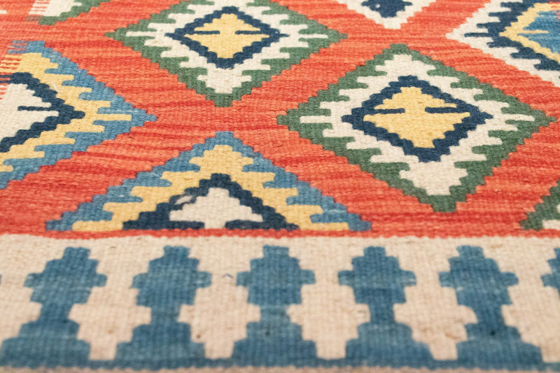 Tapis de couloir Tapis Kelim - Oriental - 202 x 70 cm - orange