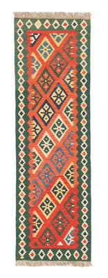 Tapis de couloir Tapis Kelim - Oriental - 202 x 61 cm - orange
