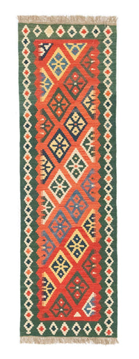 Tapis de couloir Tapis Kelim - Oriental - 202 x 61 cm - orange