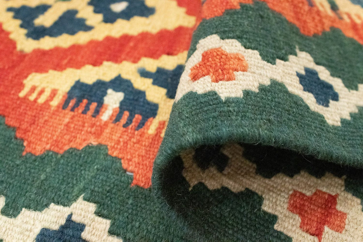 Tapis de couloir Tapis Kelim - Oriental - 202 x 61 cm - orange