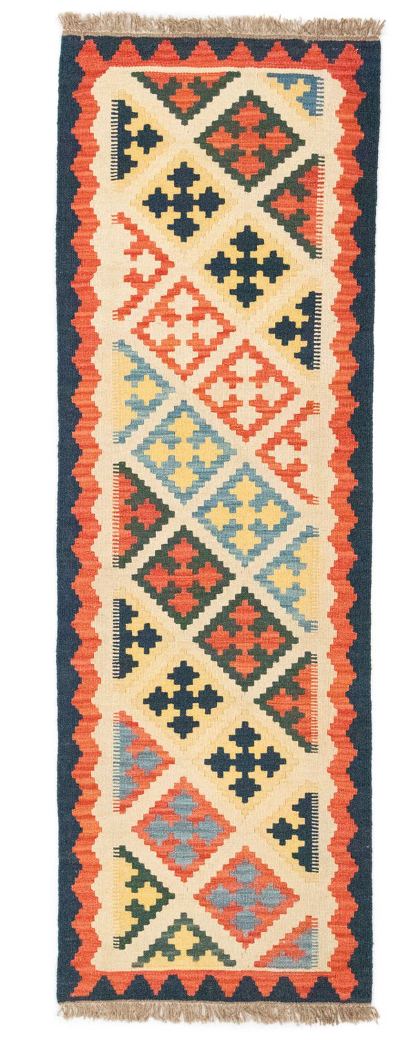 Tapis de couloir Tapis Kelim - Oriental - 203 x 65 cm - beige
