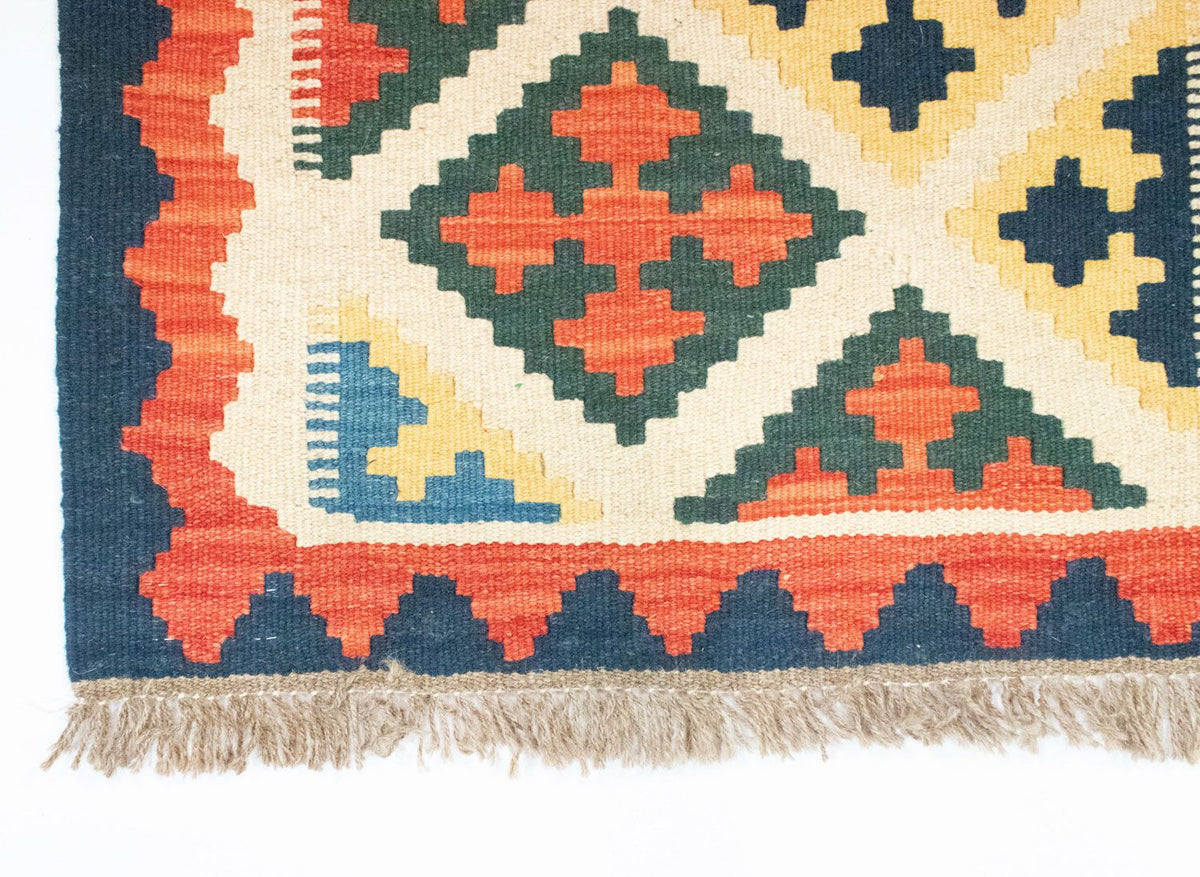 Tapis de couloir Tapis Kelim - Oriental - 203 x 65 cm - beige