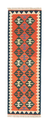 Tapis de couloir Tapis Kelim - Oriental - 197 x 62 cm - orange
