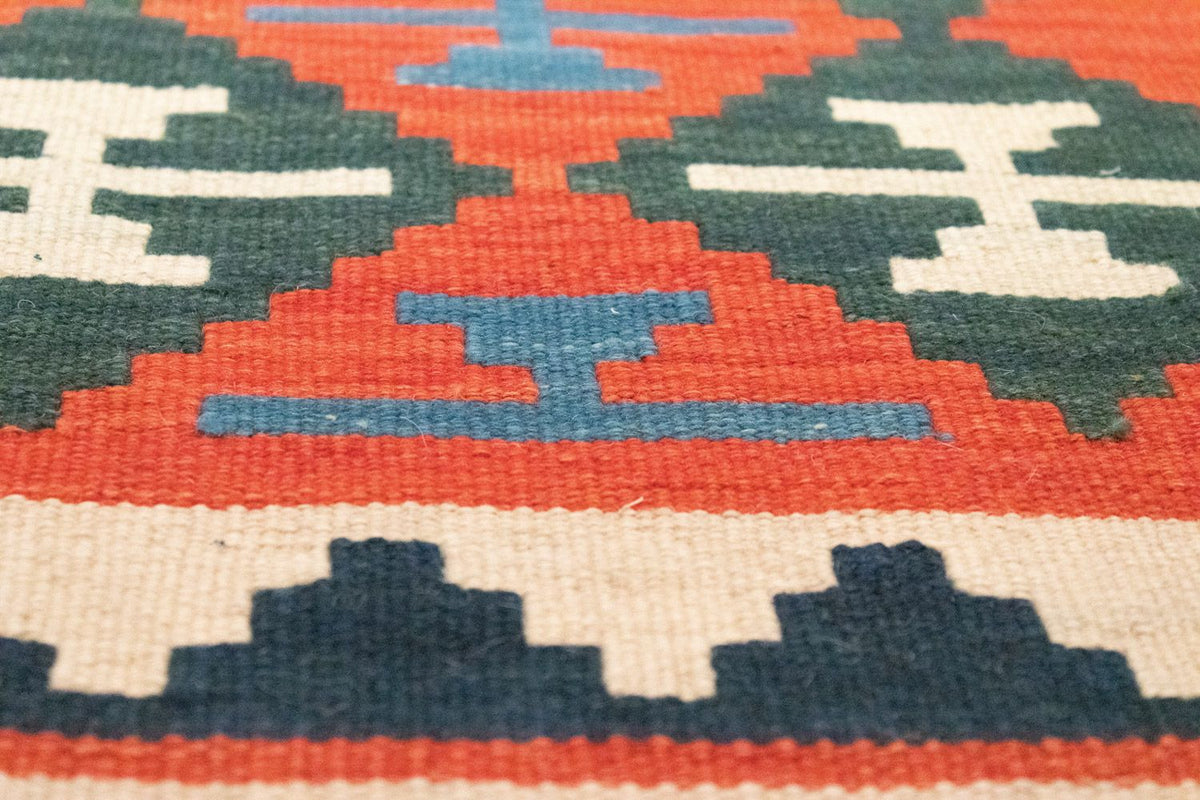 Tapis de couloir Tapis Kelim - Oriental - 197 x 62 cm - orange