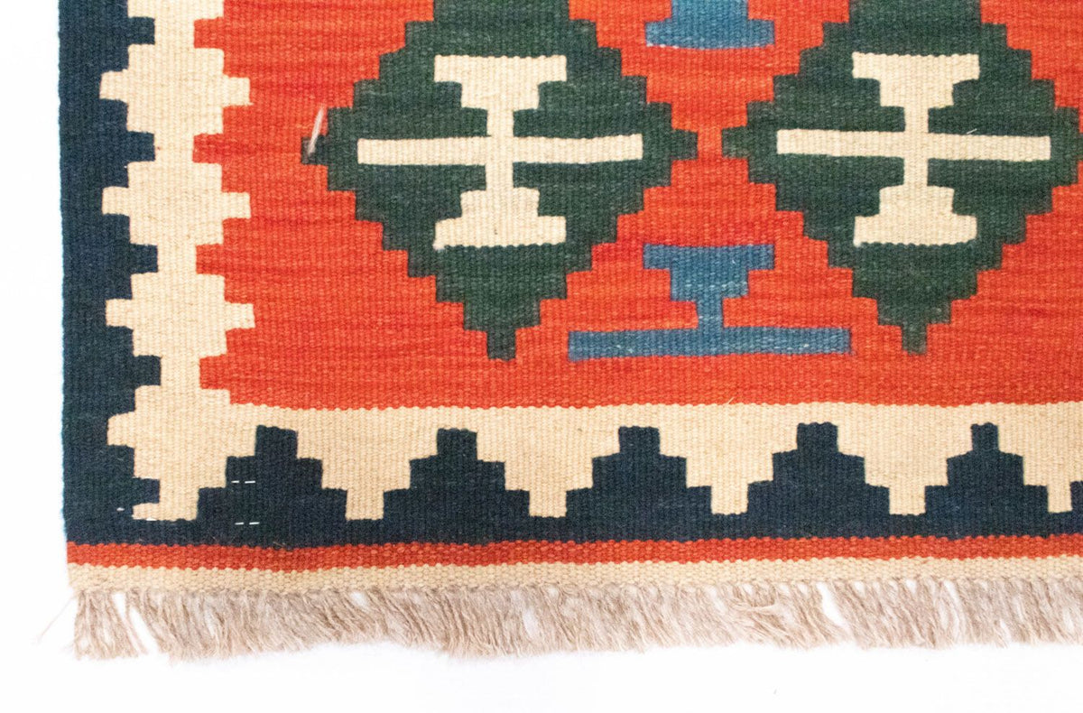 Tapis de couloir Tapis Kelim - Oriental - 197 x 62 cm - orange