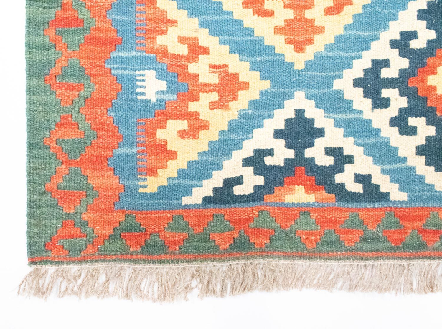 Tapis de couloir Tapis Kelim - Oriental - 203 x 64 cm - orange