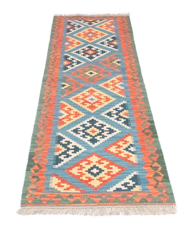 Tapis de couloir Tapis Kelim - Oriental - 203 x 64 cm - orange