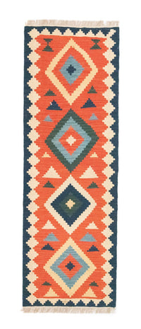 Tapis de couloir Tapis Kelim - Oriental - 203 x 68 cm - orange