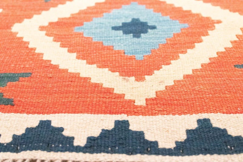 Tapis de couloir Tapis Kelim - Oriental - 203 x 68 cm - orange