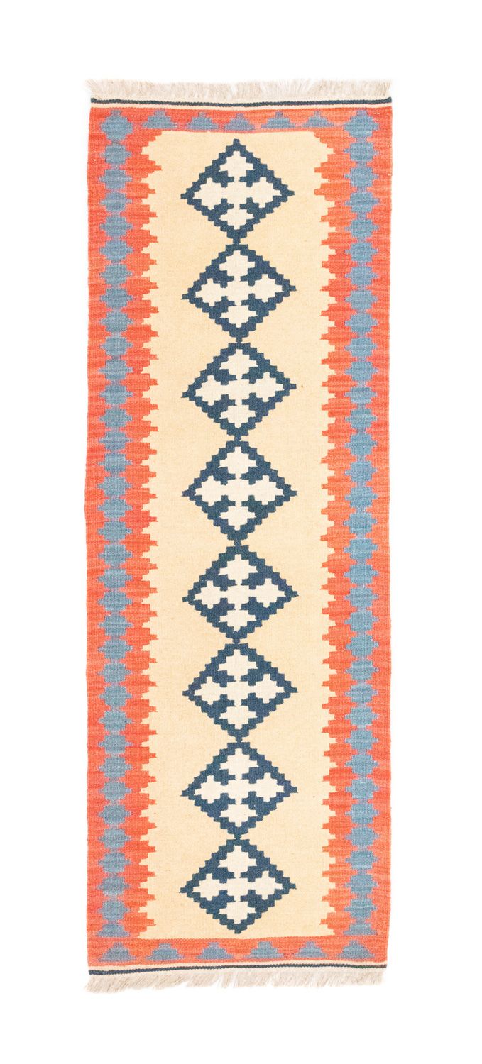 Tapis de couloir Tapis Kelim - Oriental - 205 x 60 cm - beige