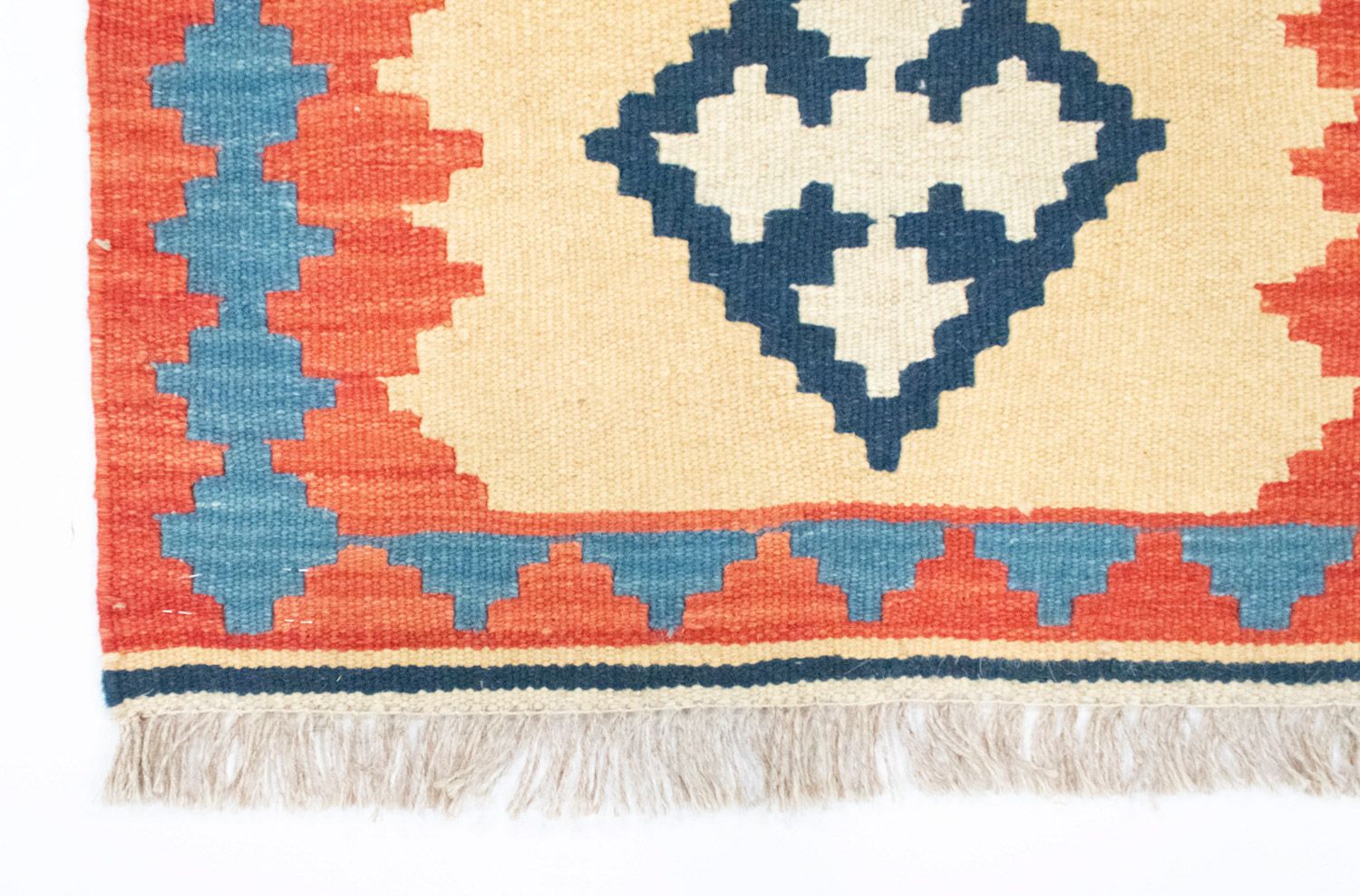 Tapis de couloir Tapis Kelim - Oriental - 205 x 60 cm - beige