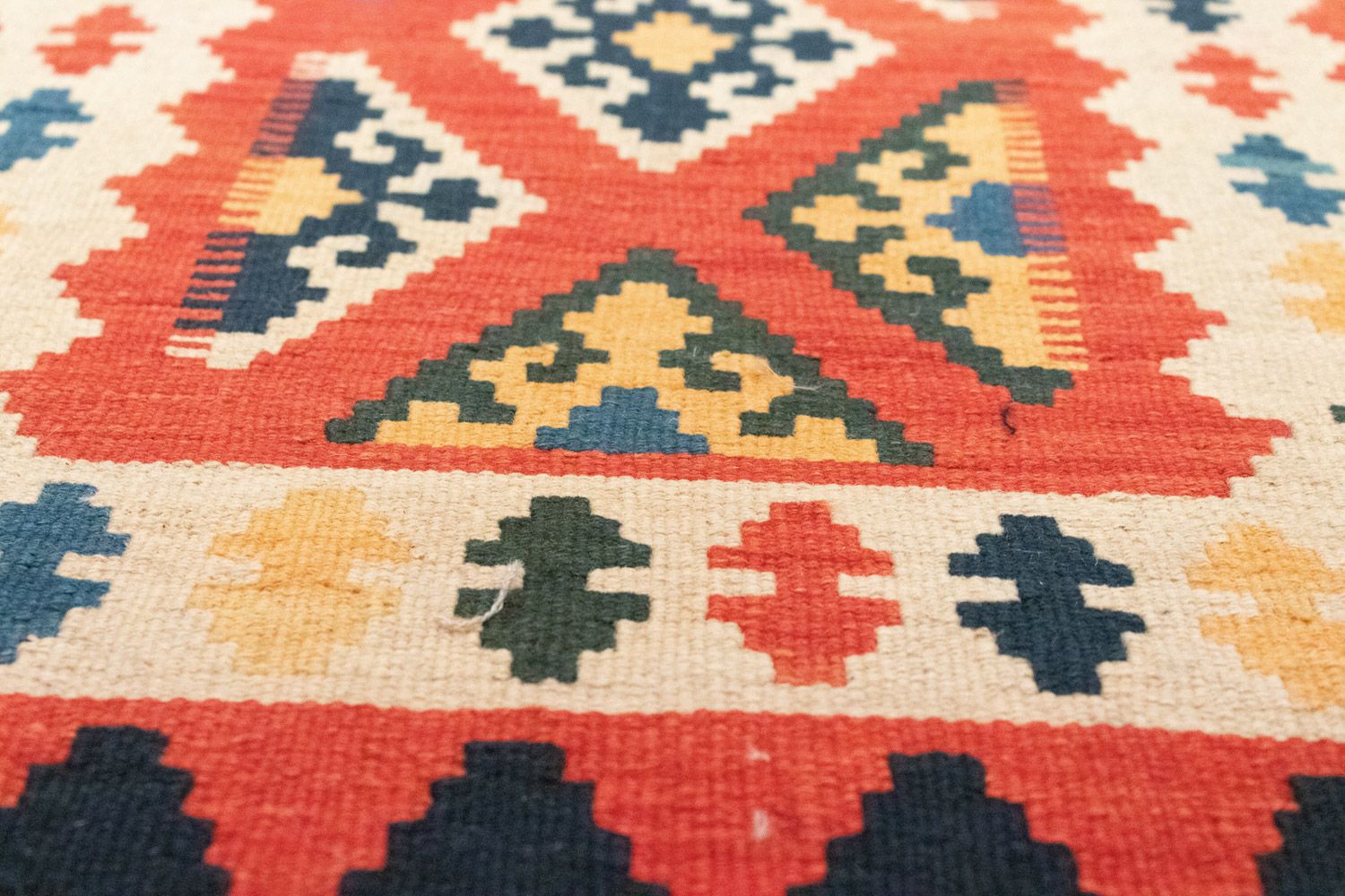 Tapis de couloir Tapis Kelim - Oriental - 200 x 63 cm - orange