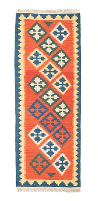 Tapis de couloir Tapis Kelim - Oriental - 200 x 70 cm - orange