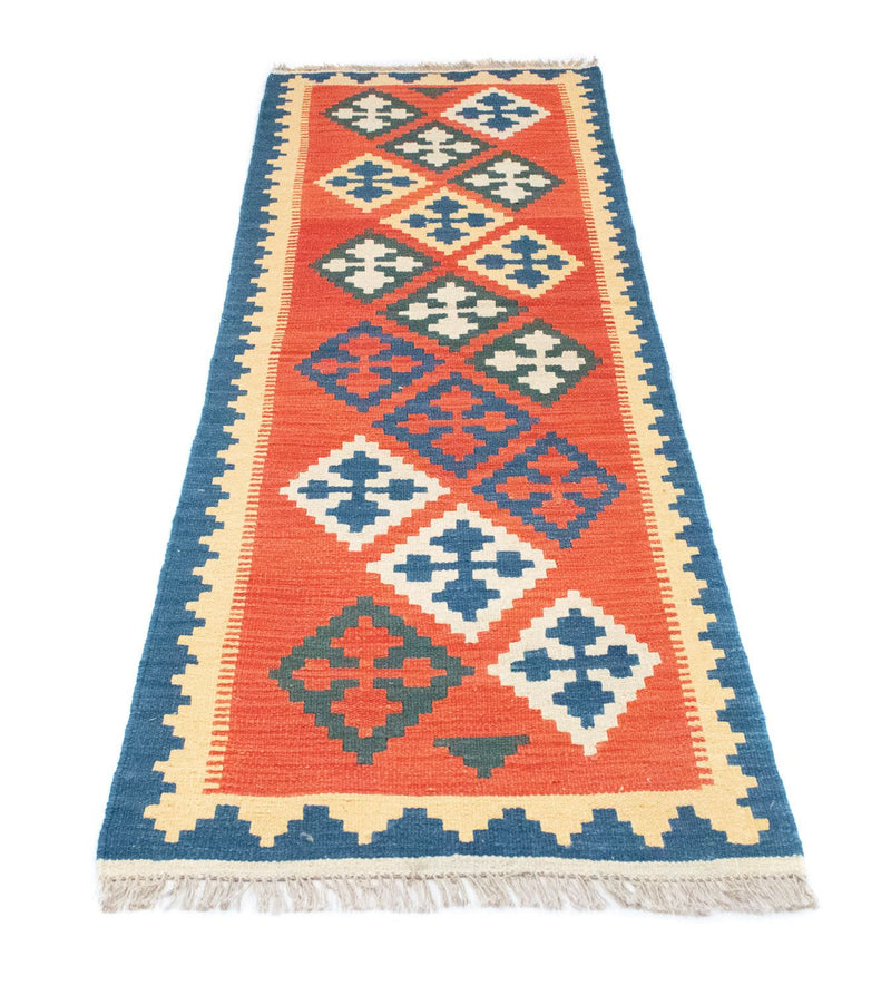 Tapis de couloir Tapis Kelim - Oriental - 200 x 70 cm - orange