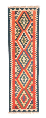 Tapis de couloir Tapis Kelim - Oriental - 204 x 60 cm - orange