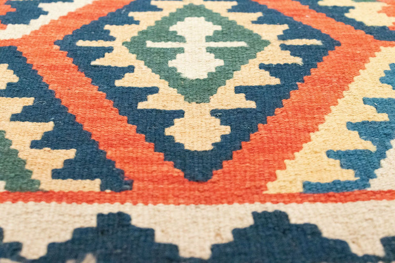 Tapis de couloir Tapis Kelim - Oriental - 204 x 60 cm - orange