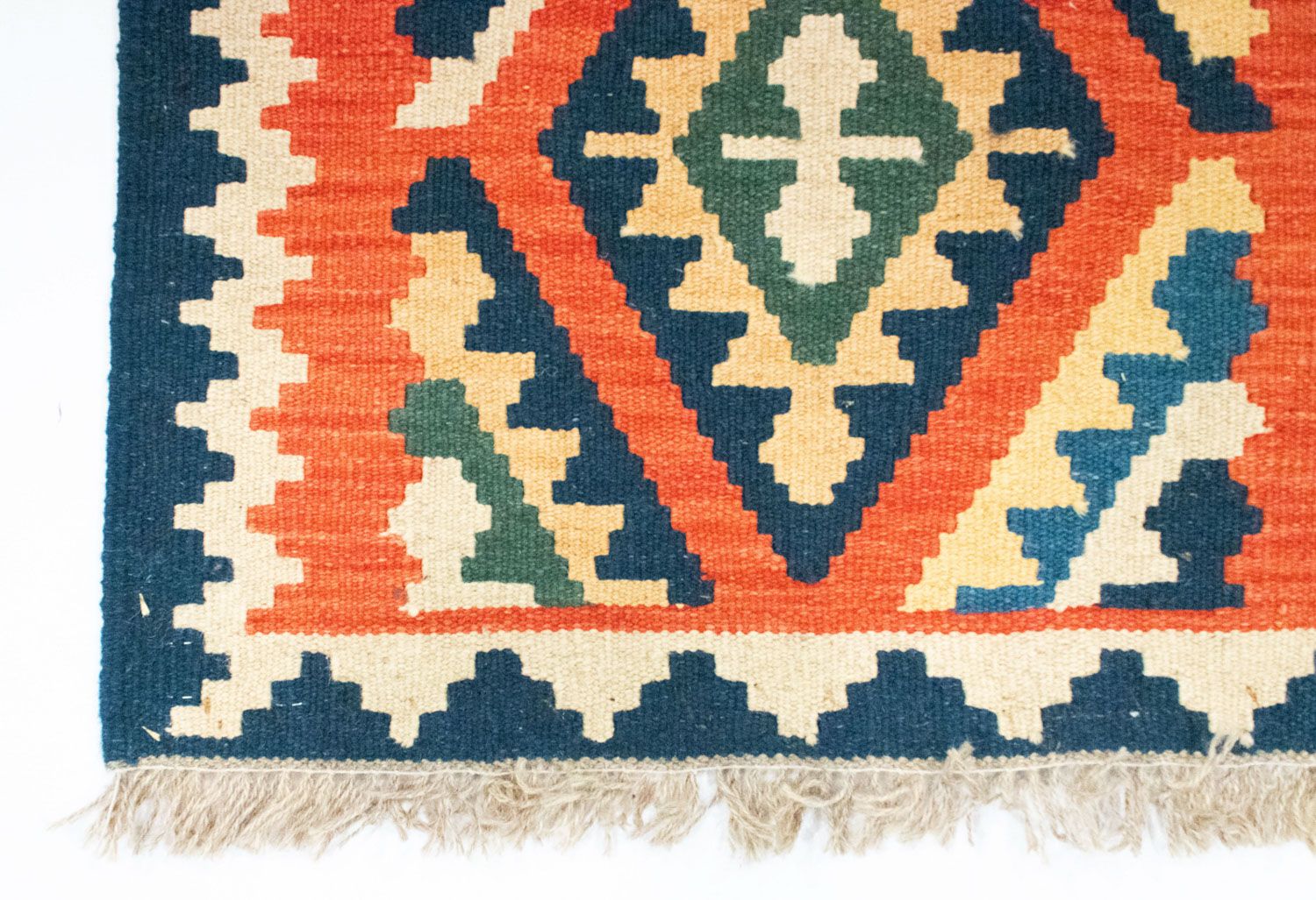 Tapis de couloir Tapis Kelim - Oriental - 204 x 60 cm - orange