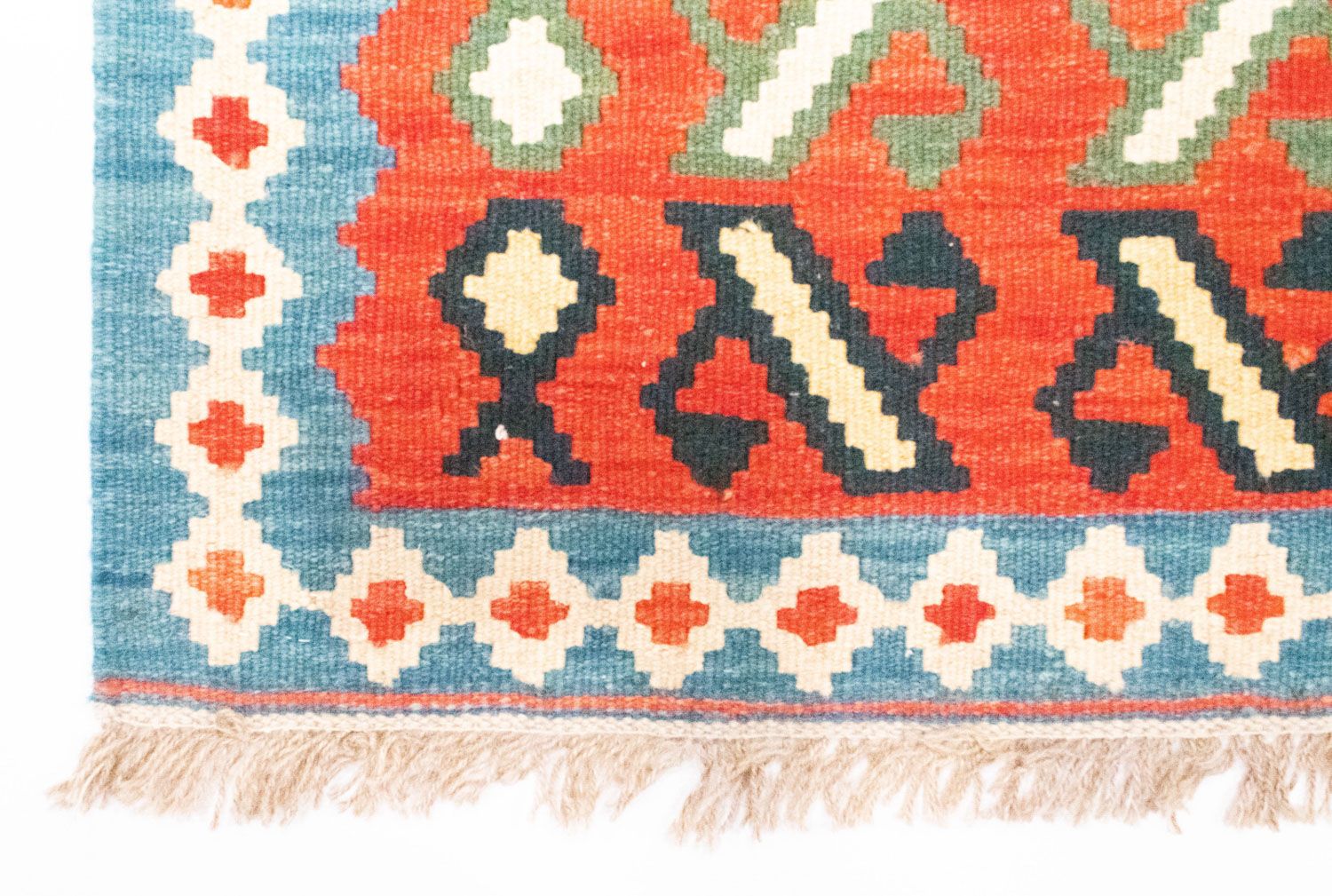 Tapis de couloir Tapis Kelim - Oriental - 203 x 65 cm - orange