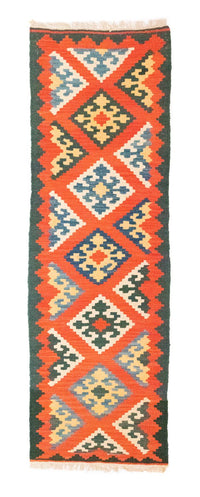 Tapis de couloir Tapis Kelim - Oriental - 207 x 62 cm - orange