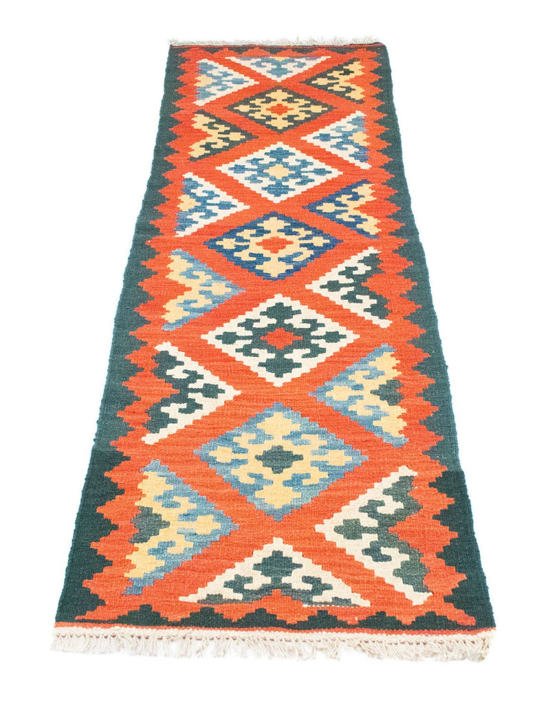 Tapis de couloir Tapis Kelim - Oriental - 207 x 62 cm - orange