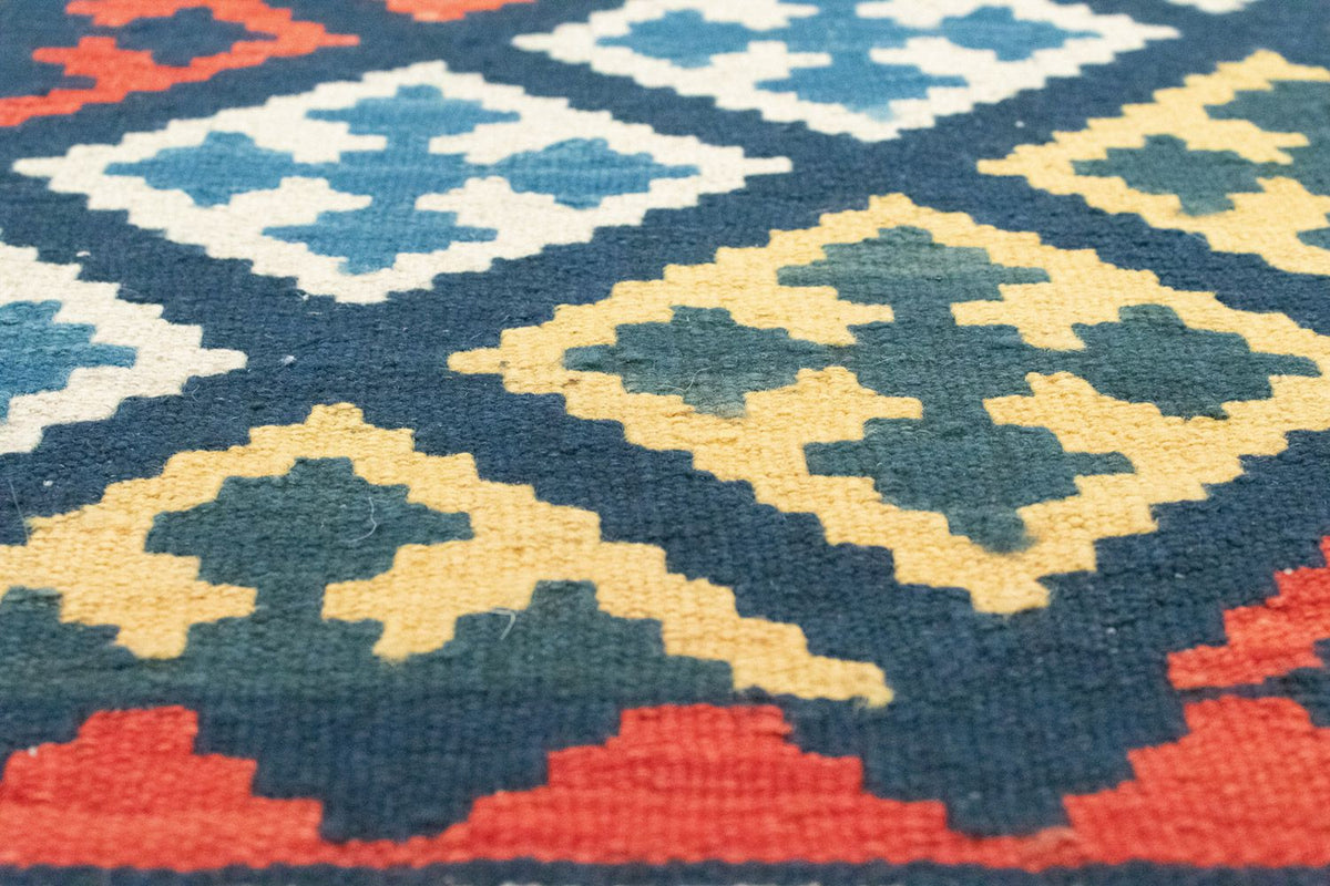 Tapis de couloir Tapis Kelim - Oriental - 204 x 70 cm - bleu