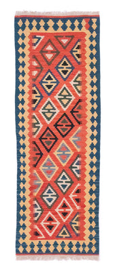 Tapis de couloir Tapis Kelim - Oriental - 200 x 70 cm - orange