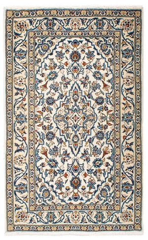 Tapis persan - Keshan - 154 x 100 cm - beige