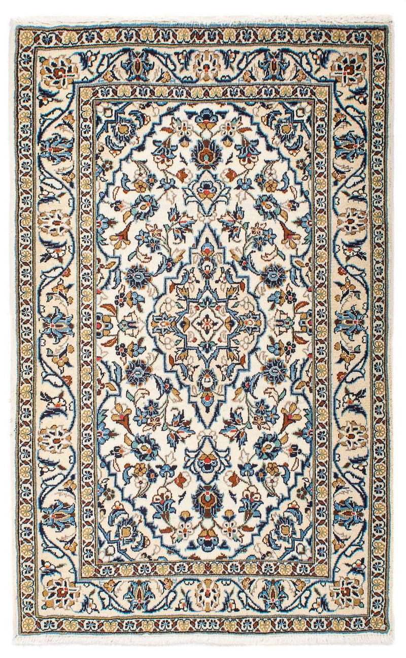Tapis persan - Keshan - 154 x 100 cm - beige