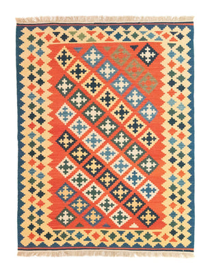 Tapis Kelim - Oriental - 200 x 155 cm - orange