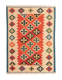 Tapis Kelim - Oriental - 200 x 148 cm - orange