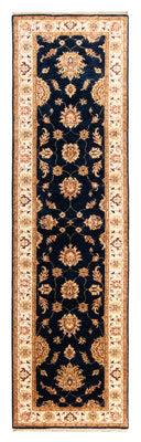Tapis de couloir Tapis Ziegler - 298 x 81 cm - bleu foncé