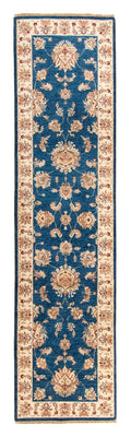 Tapis de couloir Tapis Ziegler - 302 x 82 cm - bleu foncé