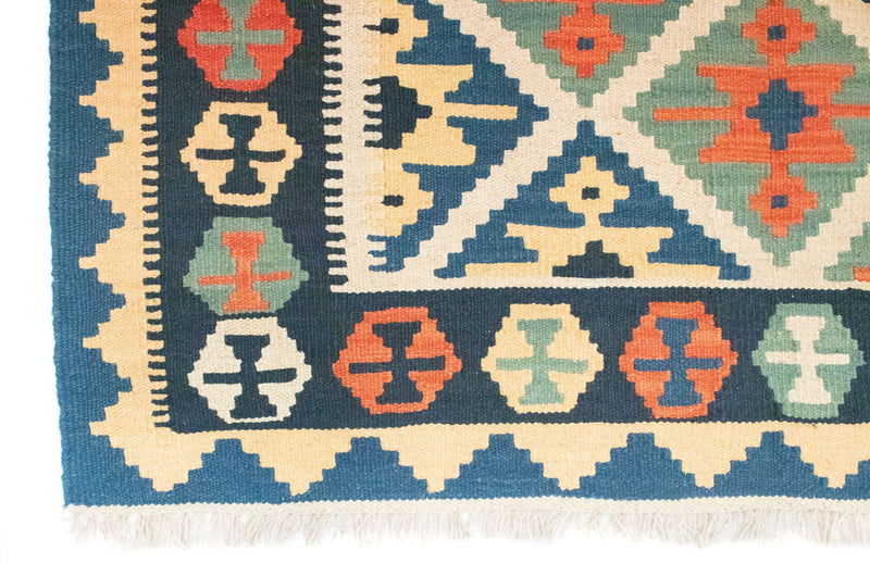 Tapis Kelim - Oriental - 187 x 126 cm - bleu