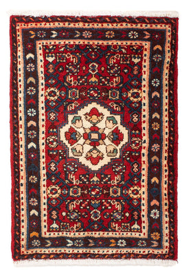Tapis persan - Nomadic - 81 x 60 cm - rouge foncé