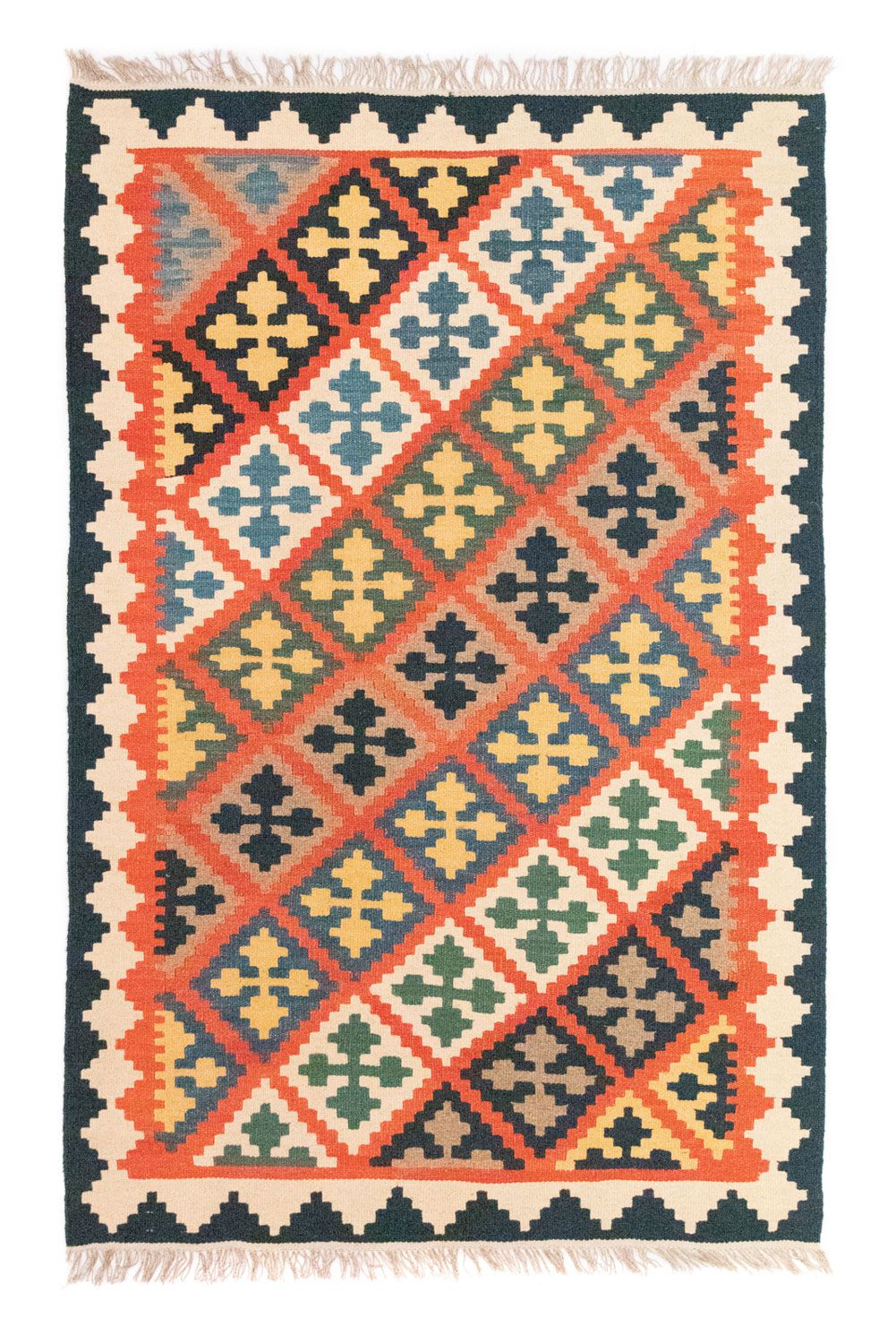 Tapis Kelim - Oriental - 186 x 119 cm - orange
